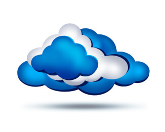 Blue and white clouds